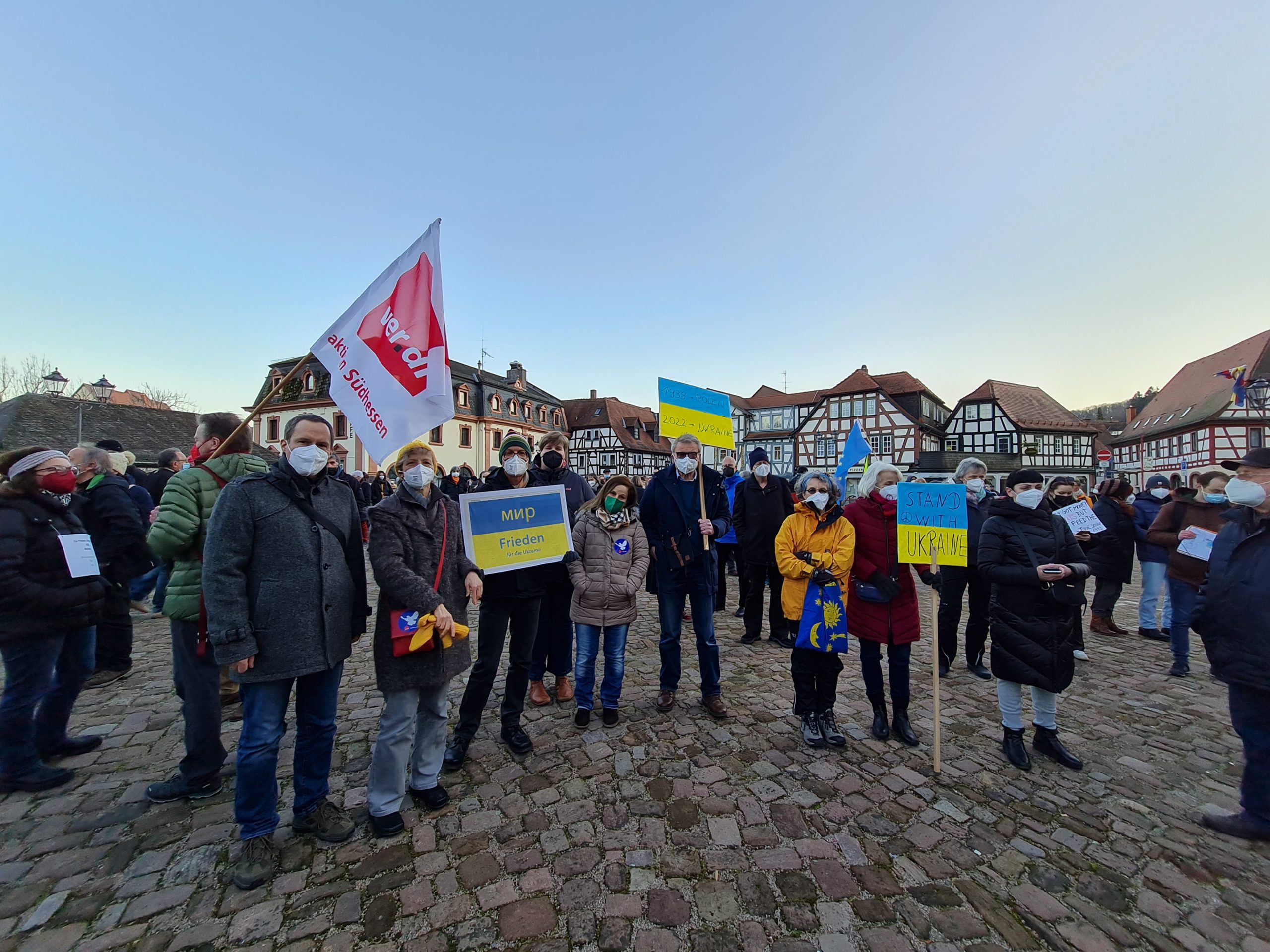 GRÜNE Odenwald beteiligen sich an Protesten gegen den Angriff Russlands auf die Ukraine