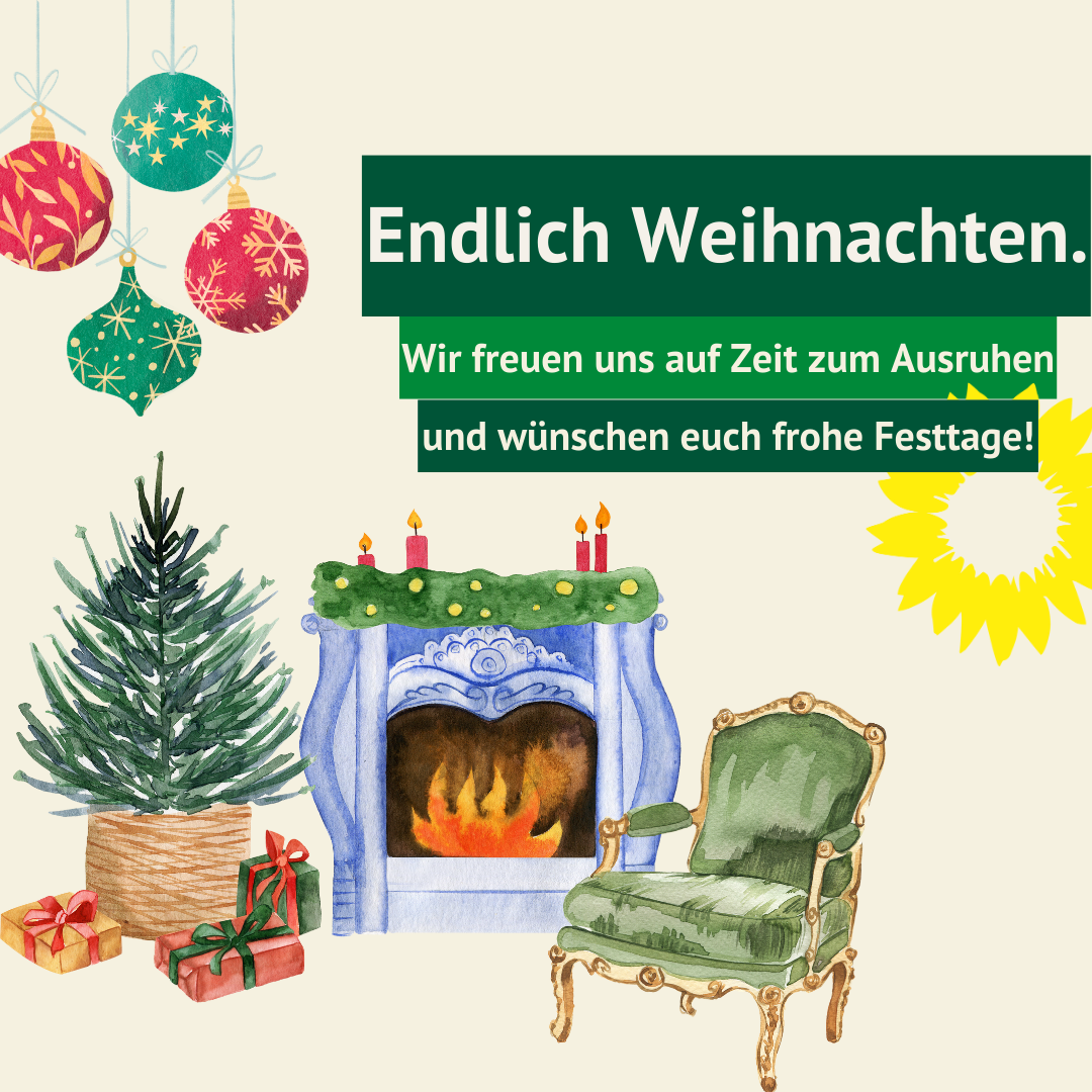 Weihnachtsgruß, Jahresrückblick und Ausblick.